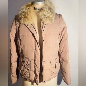 Beige down vest & jacket